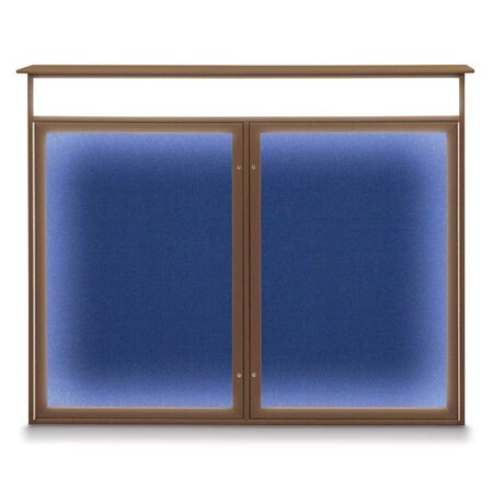 United Visual Products Open Faced Traditional Corkboard, 72x36" UV645A-GOLD-CORK